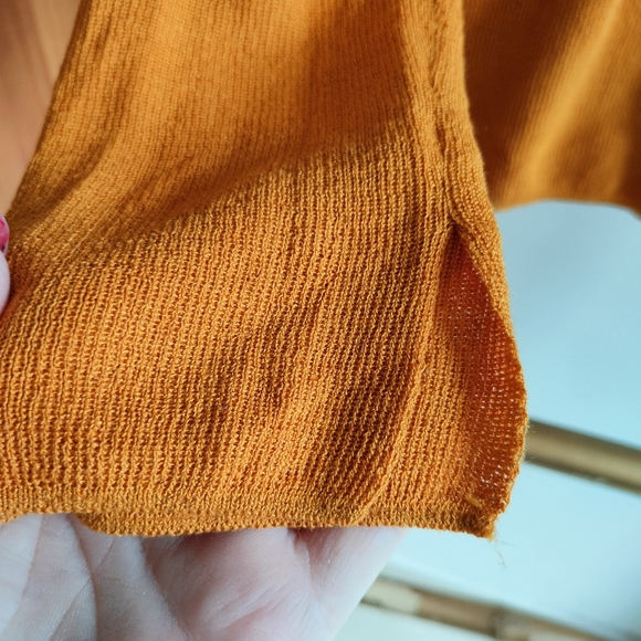 Roem Mustard Ruffle Cardigan - Picture 12 of 15